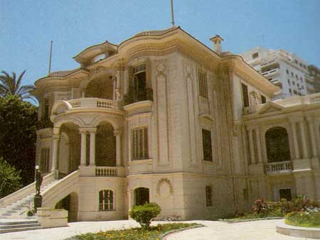 The Royal Jewelry Museum (Jewelry Palace) in Alexandria, located in the Zizinia /Gleem neighborhood in the palace that formerly belonged to one of the princesses of the Mohamed Ali dynasty 